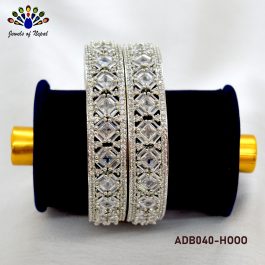 Jewels Of Nepal American Diamond/Cubic Zirconia AAA Stone Studded Bangles for Women