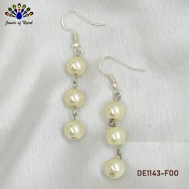 Jewels of Nepal Faux Pearl Dangling Earrings For Women
