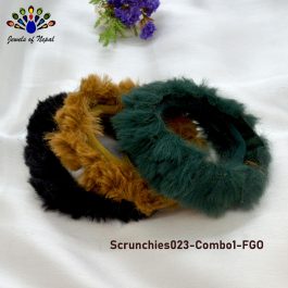 Jewels of Nepal- Trendy  Scrunchies / Hair Tie For Women- 3 Pieces for Women