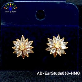 Jewels of Nepal 5A Cubic Zirconia / Australian Diamond  Ear Studs For Women