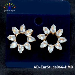 Jewels of Nepal 5A Cubic Zirconia / Australian Diamond  Ear Studs For Women