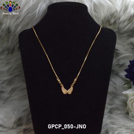 Jewels of Nepal 22K Gold Plated Angel Wings Designed Necklace / Chain For Women