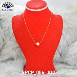 Jewels of Nepal Gold Plated Faux Moti Pendant/Locket Chain for Women