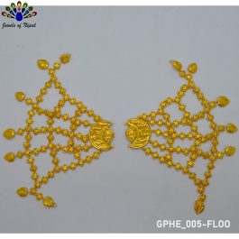 Gold Plated Nyaapusikha Traditional Newari Hair Embellishment