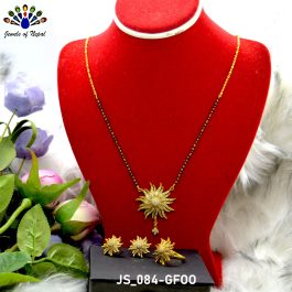 Gold Plated Sun Designed Stone Studded Jewellery Set for Women