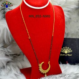 Crescent Moon Designed Panchadhaatu Mangalsutra For Women