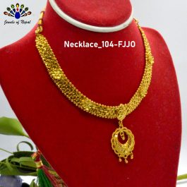 Gold Plated Collar Pendant Necklace For Women