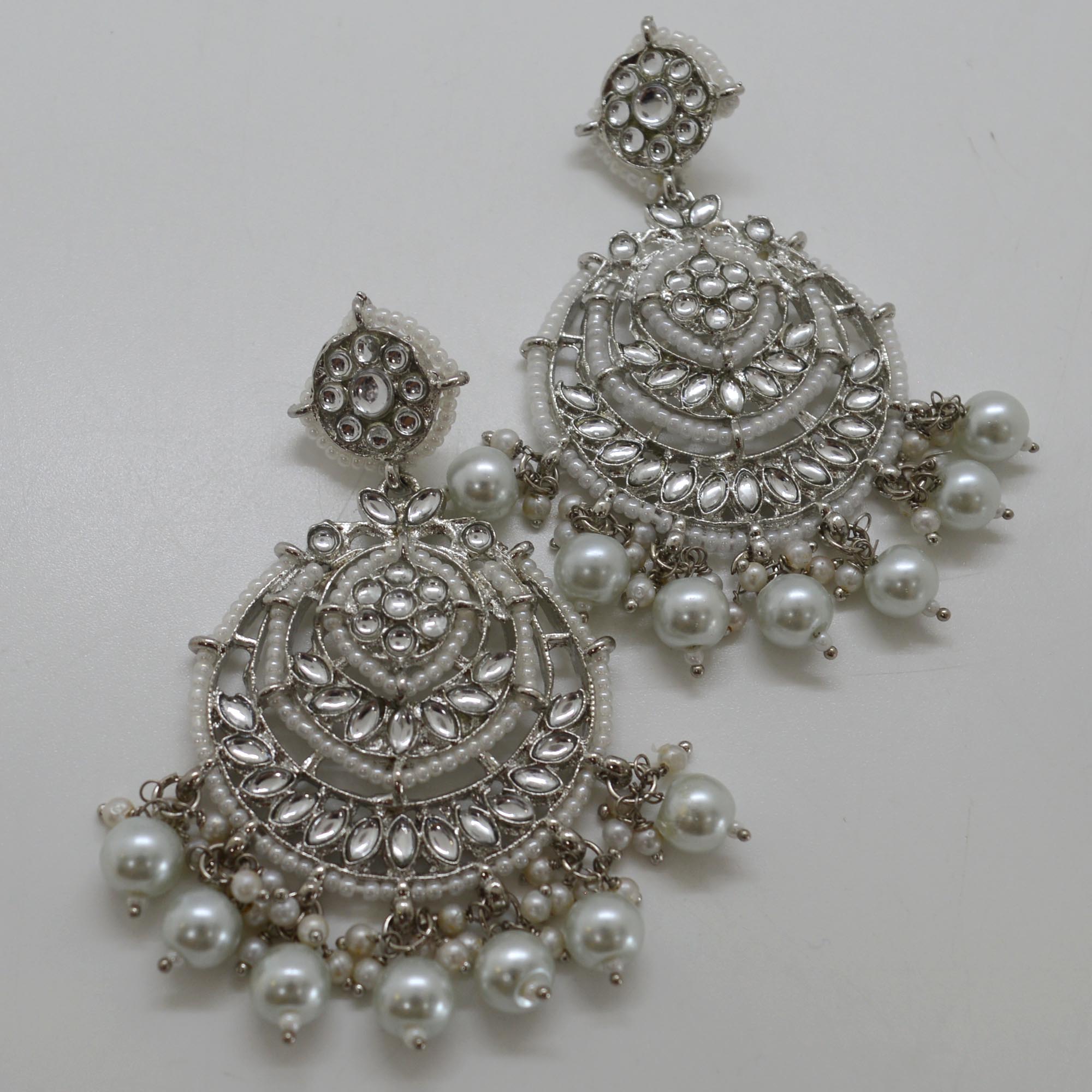 Jewels Of Nepal New Design Kundan And Beads Jhumkas For Women - Image 2