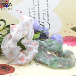 Net Hair Scrunchies / Hair Tie For Women- Pack of 2
