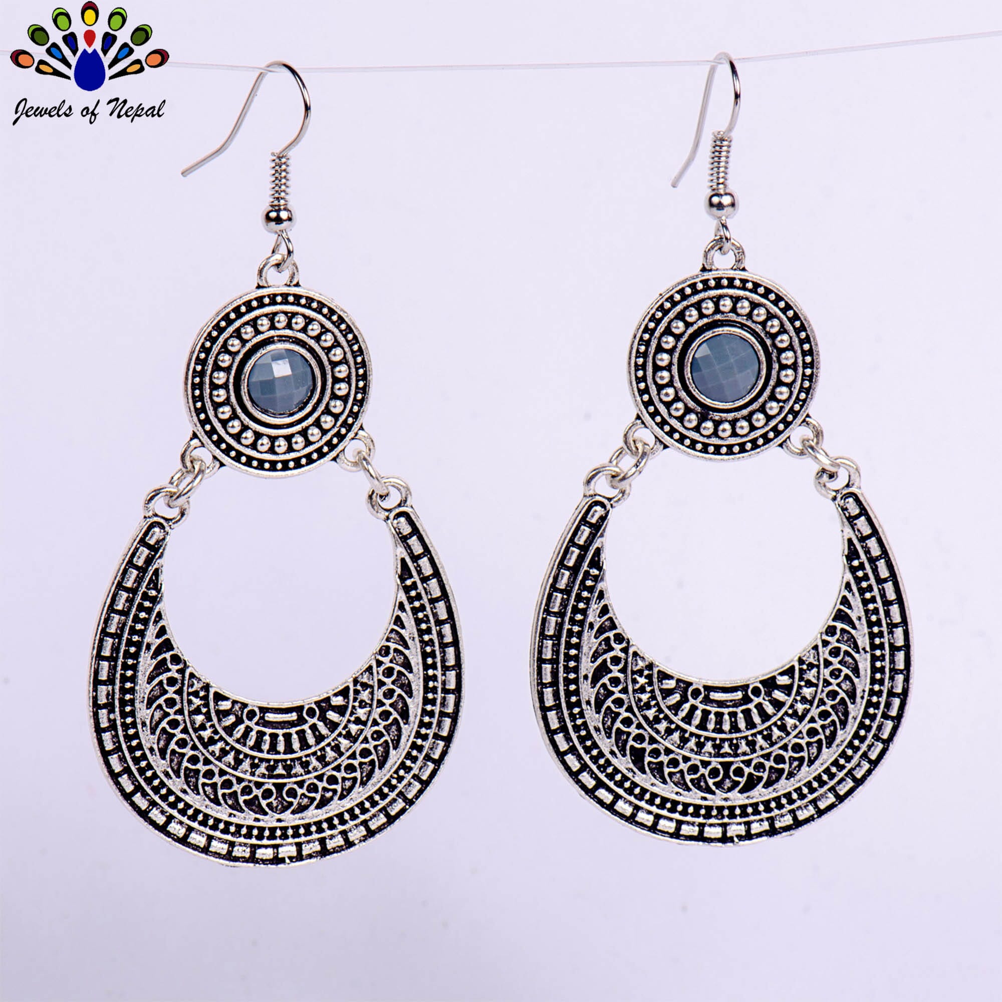 Silver/Golden Chandbali Drop Dangling Earrings For Women - Image 16