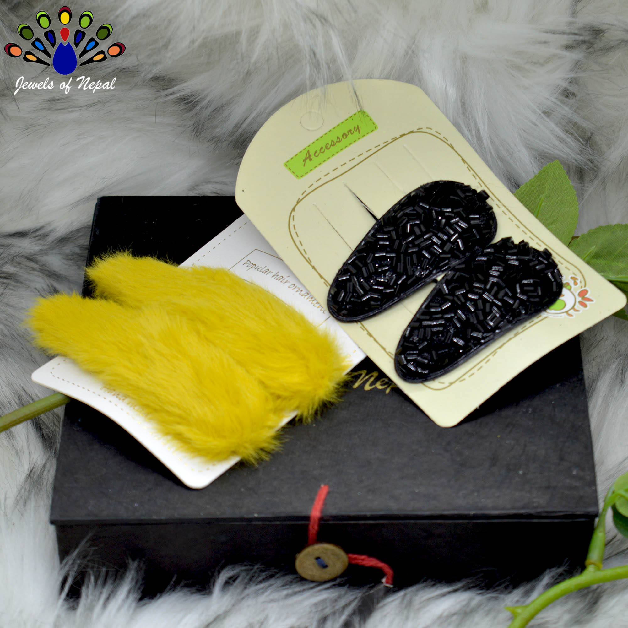 Jewels of Nepal- Combo of Teen Style Hair Clip Set For Women- 4 pcs - Image 23