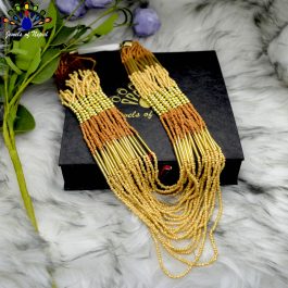 Multicolored Coral Beaded Multi-layered Stylish Mala Necklace