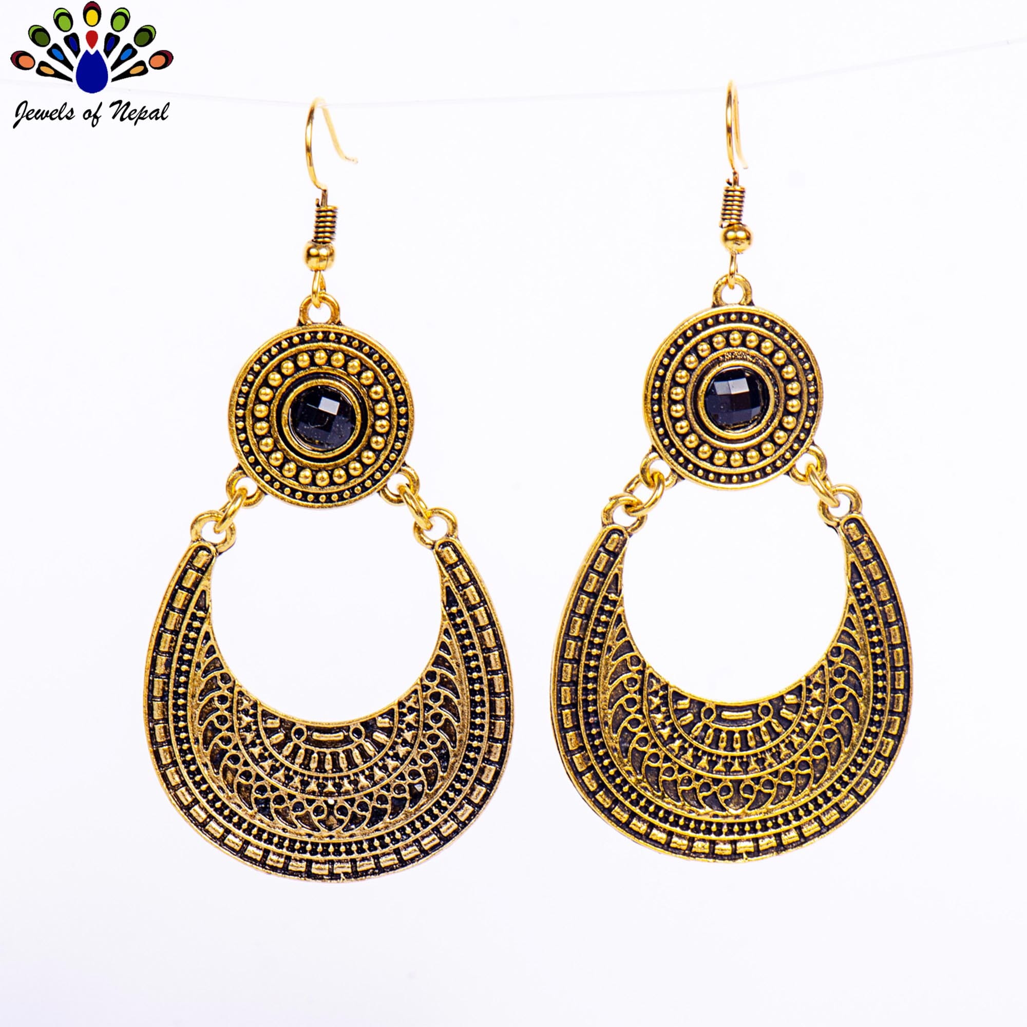 Silver/Golden Chandbali Drop Dangling Earrings For Women - Image 7