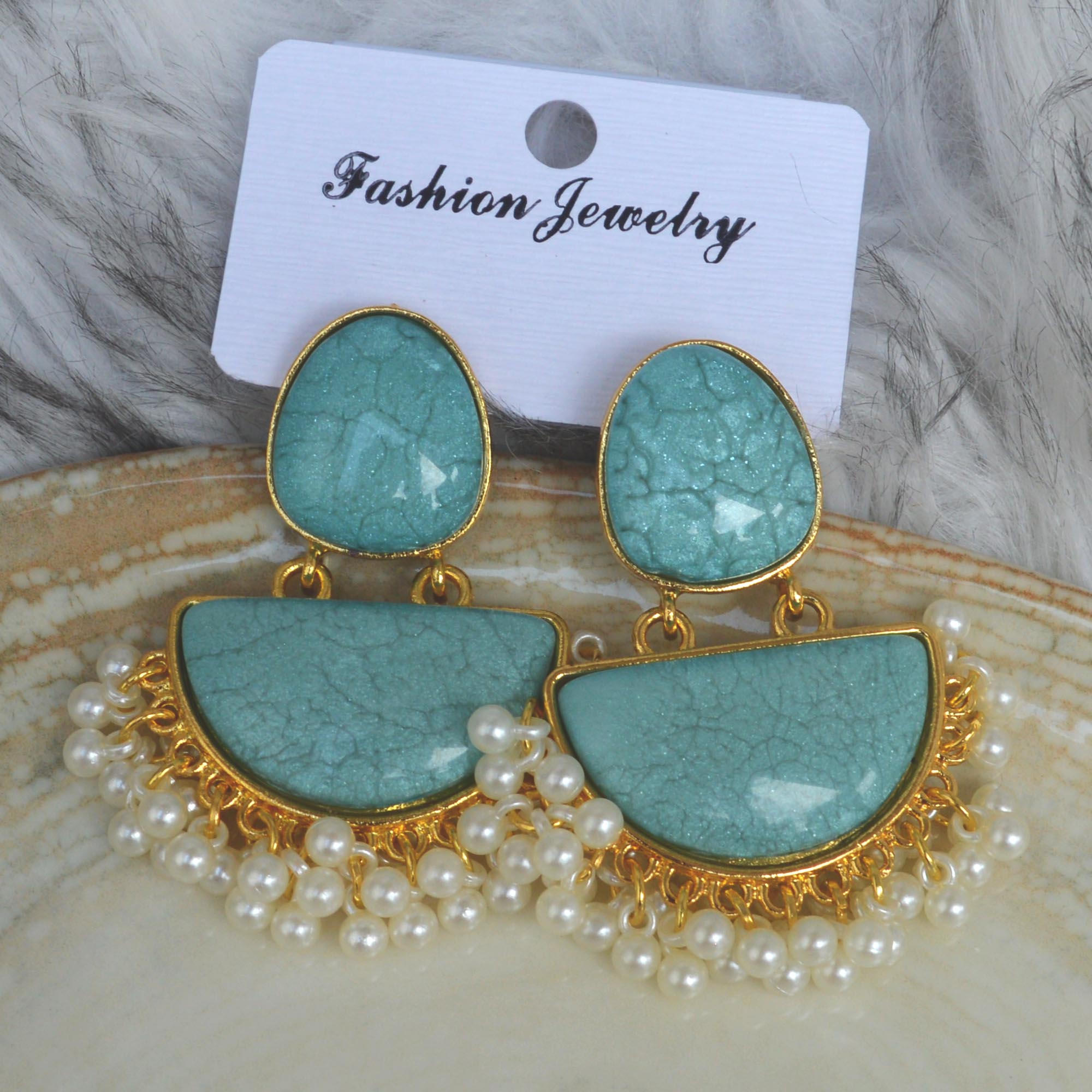 Jewels Of Nepal New Design Beads Fringe Earrings For Women