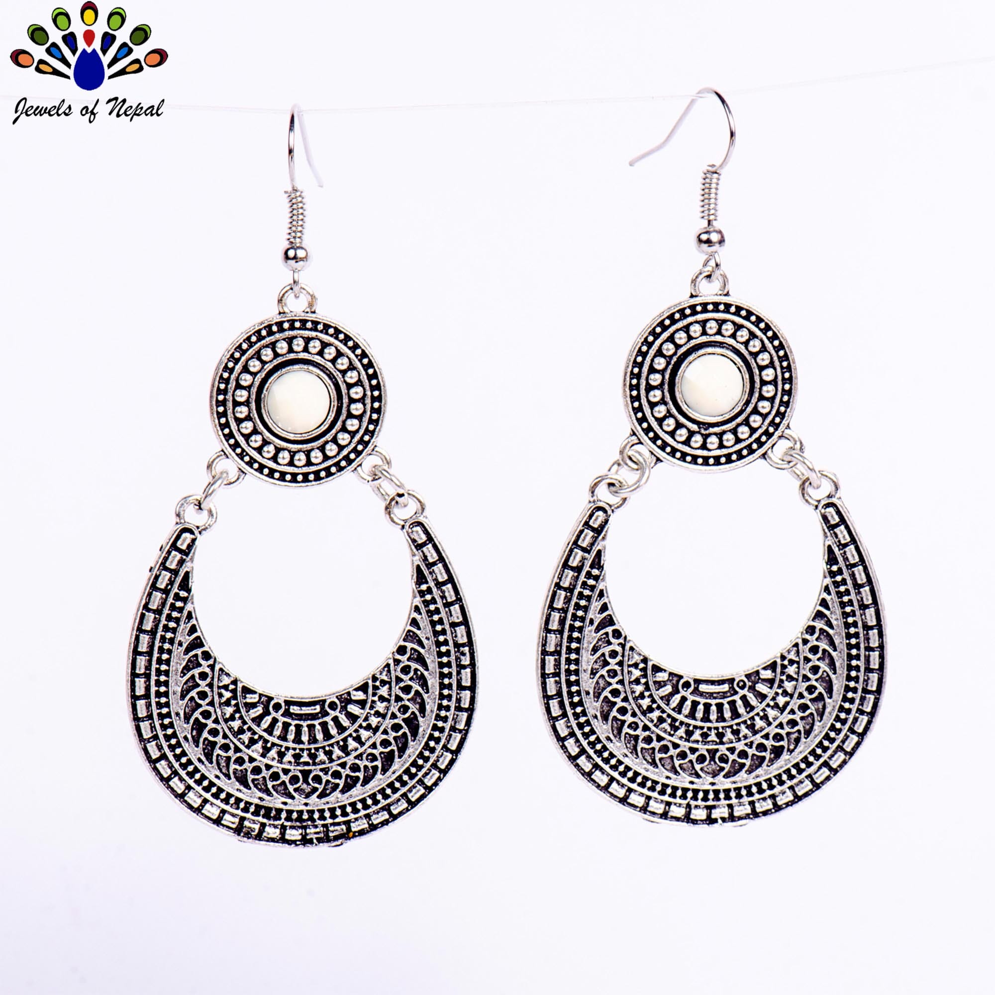 Silver/Golden Chandbali Drop Dangling Earrings For Women