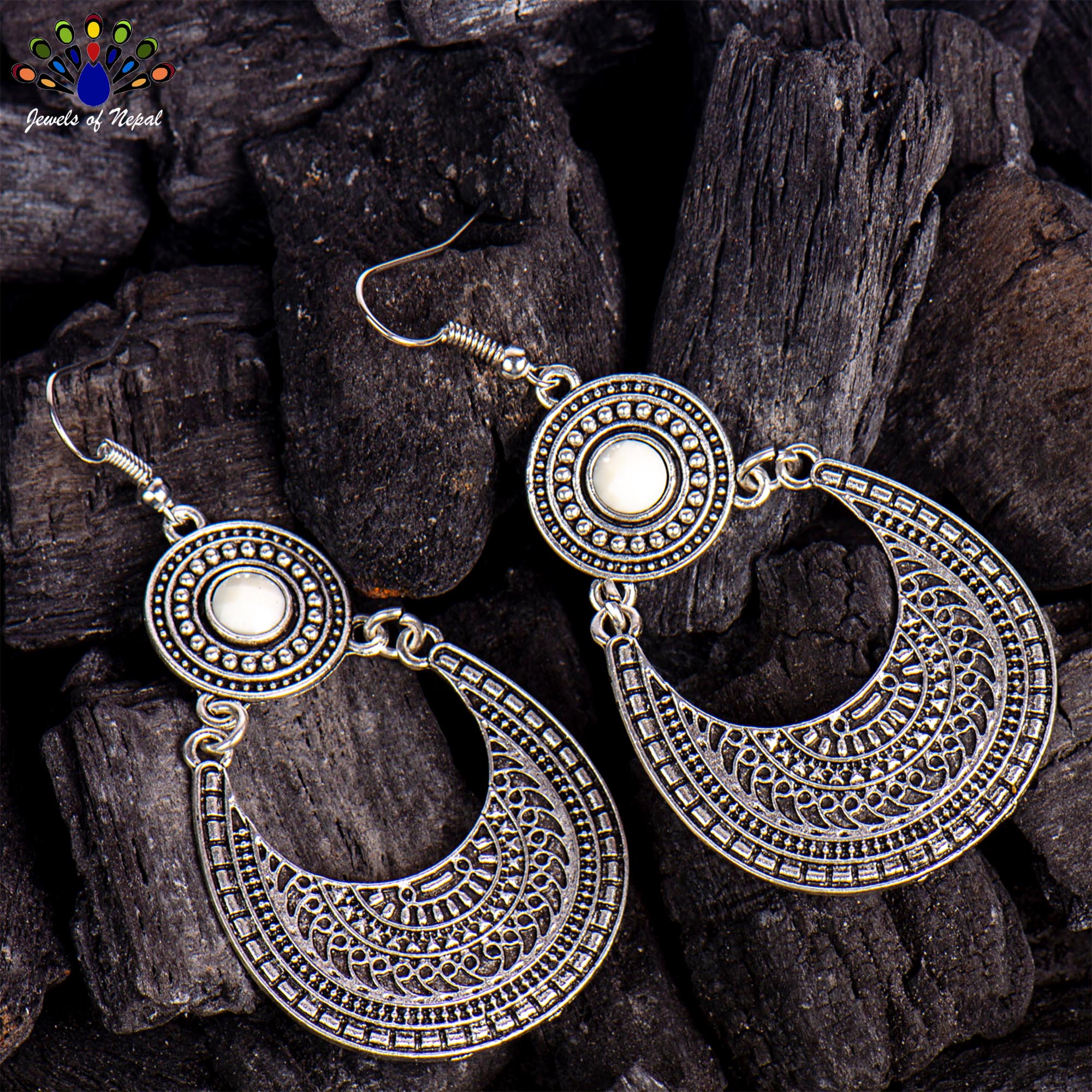 Silver/Golden Chandbali Drop Dangling Earrings For Women - Image 3