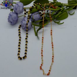 Combo of Faux Crystal Metal Beaded Mala- 2 Pcs