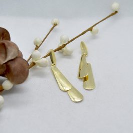 Golden Long Drop Earrings For Women