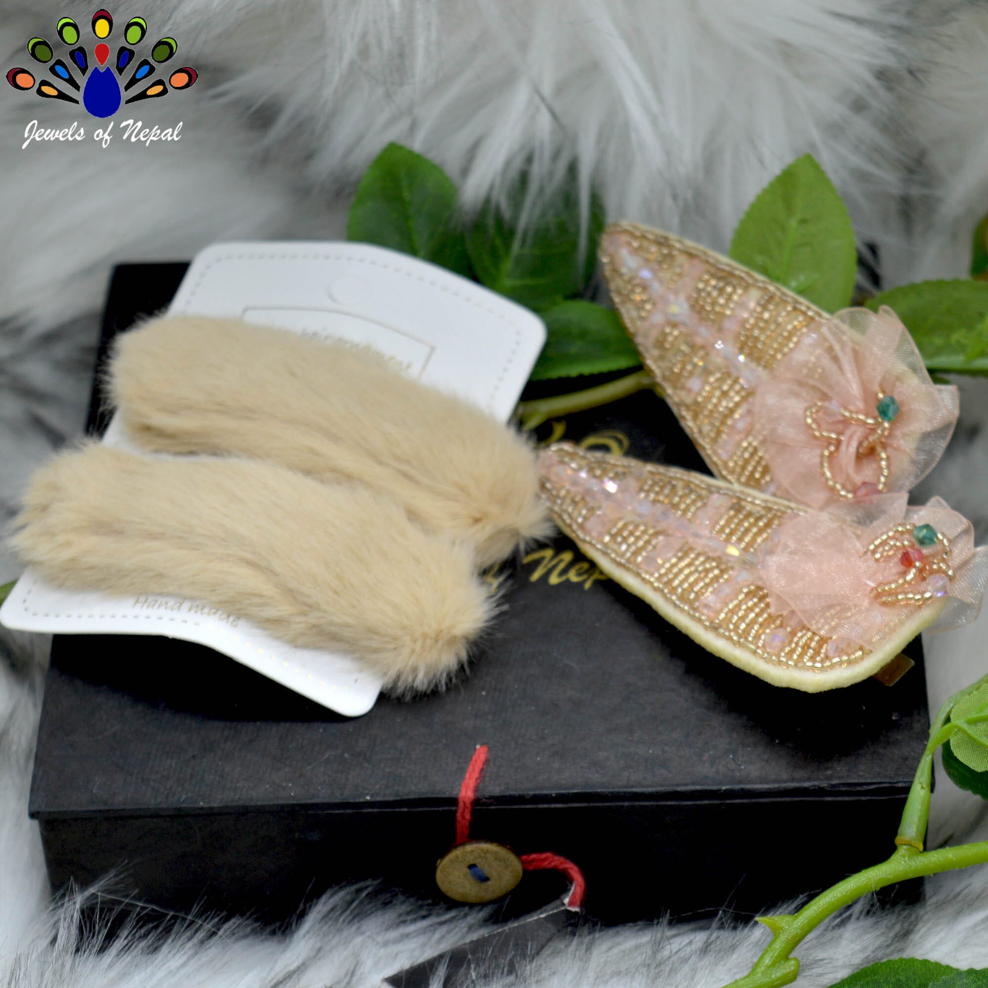 Jewels of Nepal- Combo of Teen Style Hair Clip Set For Women- 4 pcs