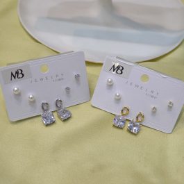 Jewels of Nepal Trendy Combo Earrings Set for Women- 3 pairs