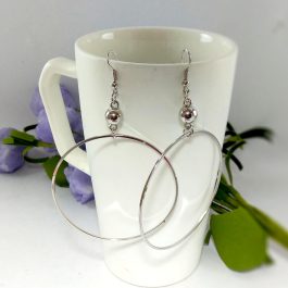 Lightweight Round Drop Metallic Danglers