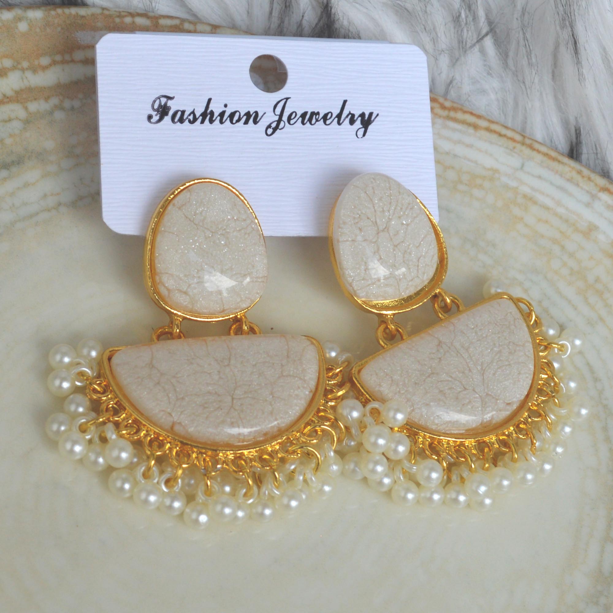 Jewels Of Nepal New Design Beads Fringe Earrings For Women - Image 2