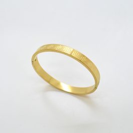 Jewels of Nepal Stainless Steel Bracelet (Lock Style) for Unisex