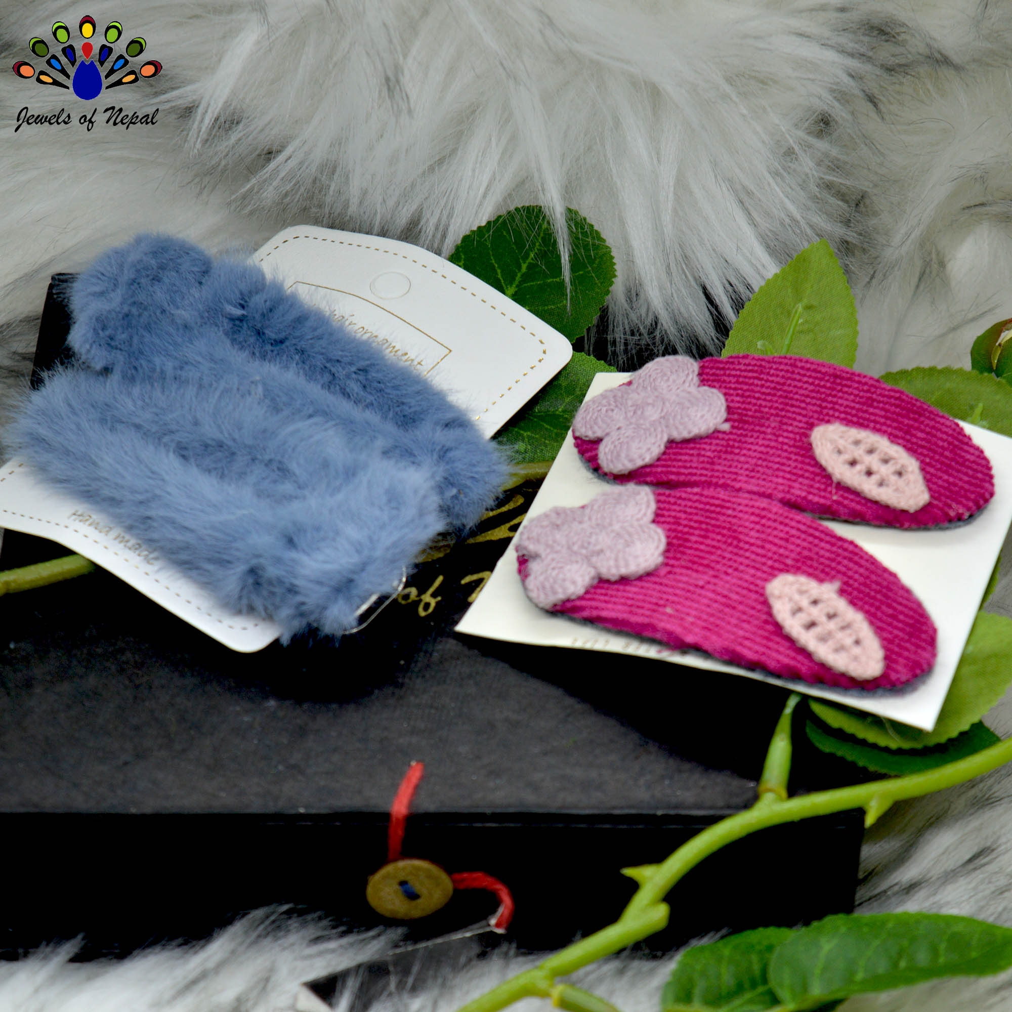 Jewels of Nepal- Combo of Teen Style Hair Clip Set For Women- 4 pcs - Image 18