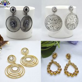 Combo of Casual & Party Style Earrings For Women- Bundle of 4 pairs