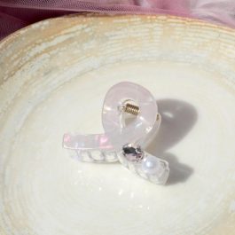 Jewels of Nepal Acrylic Small Infinity Hair Claw Clip for Women
