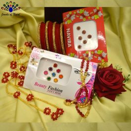 Teej Special Bangles/Chura Gift Bundle Set with Gift Box from Jewels of Nepal