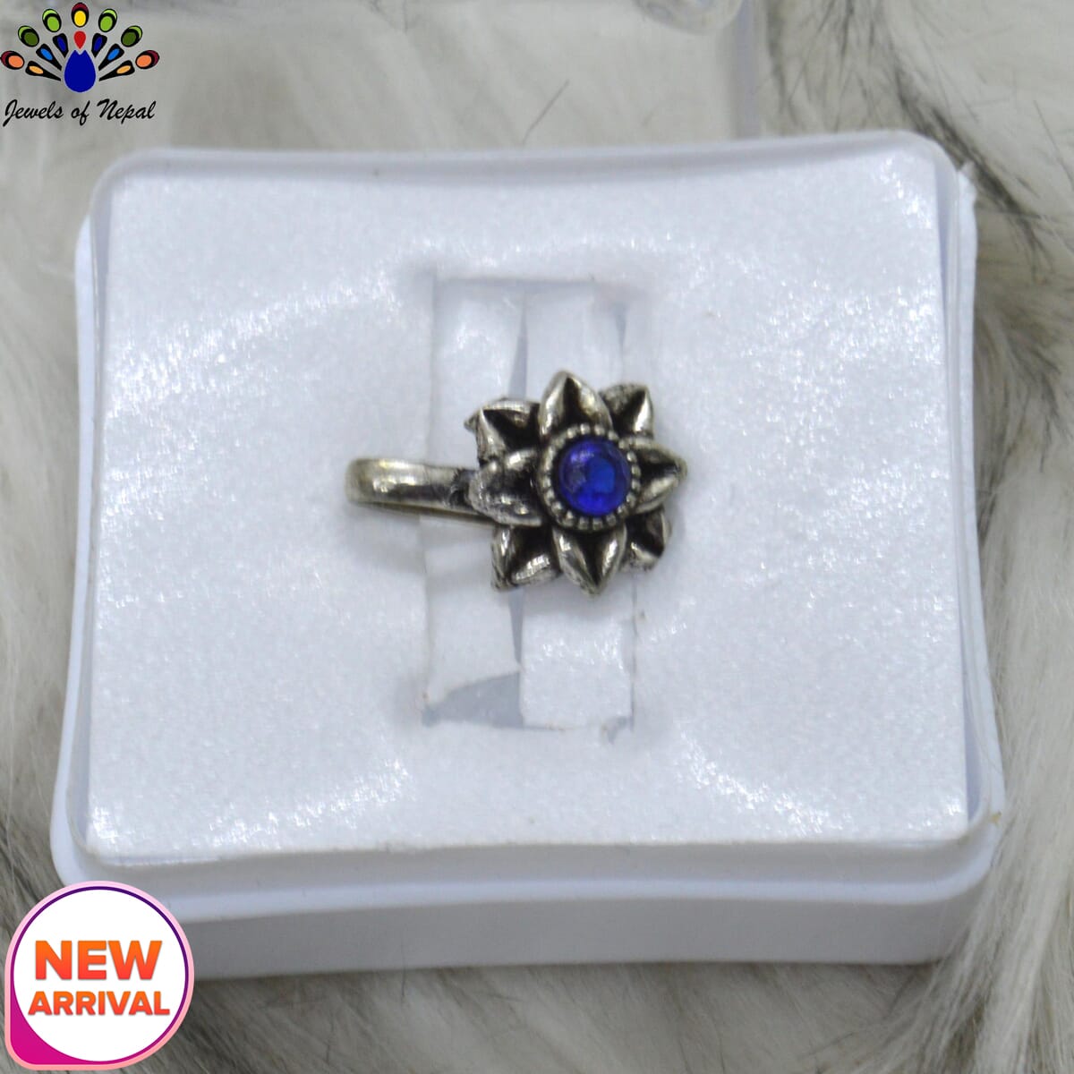 Oxidized Silver Toned Stone Clip on Nose Ring / Nathi/ Nathiya For Women- 1pc - Image 70
