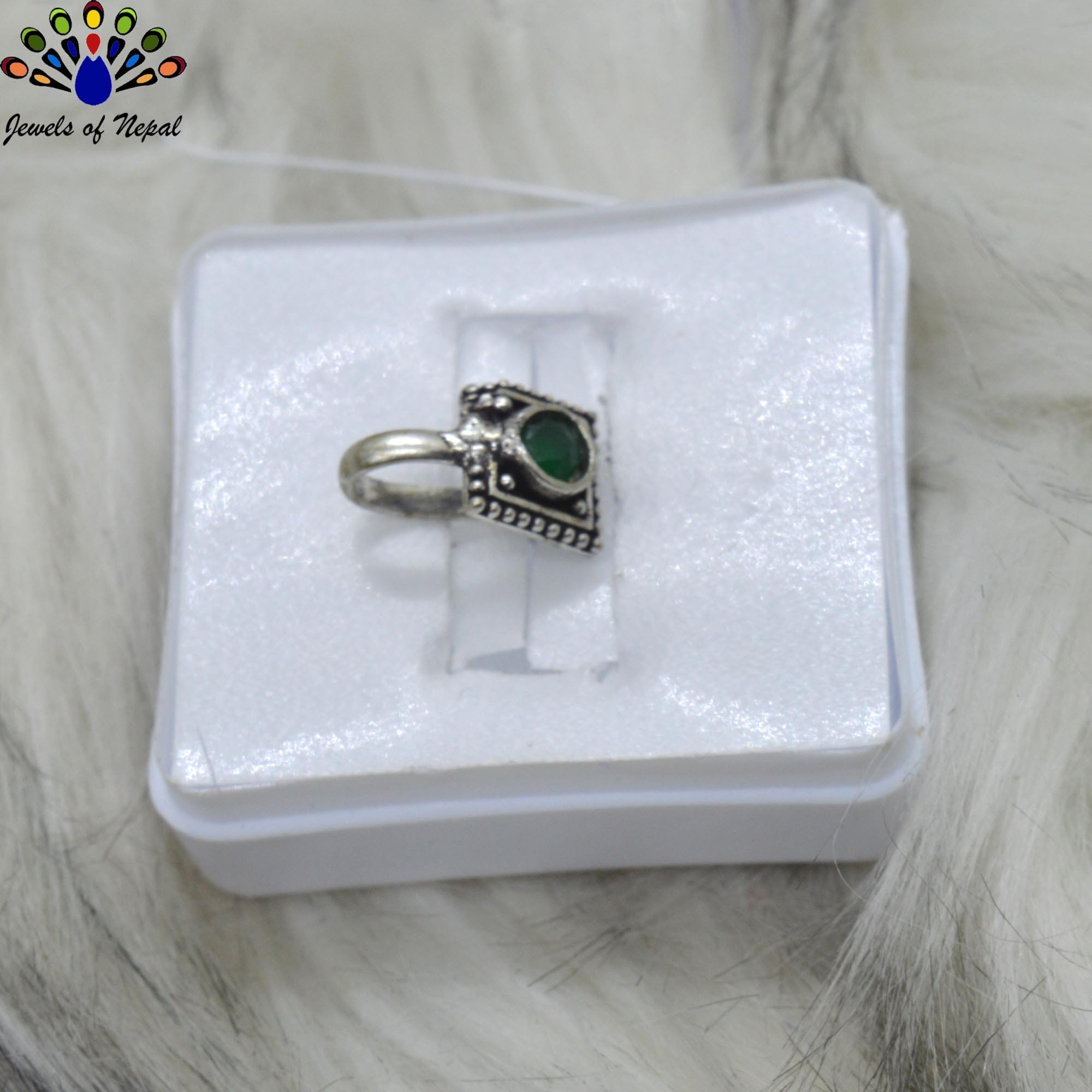 Oxidized Silver Toned Stone Clip on Nose Ring / Nathi/ Nathiya For Women- 1pc - Image 20