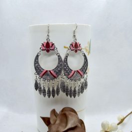 Lotus Designed Drop Earrings For Women