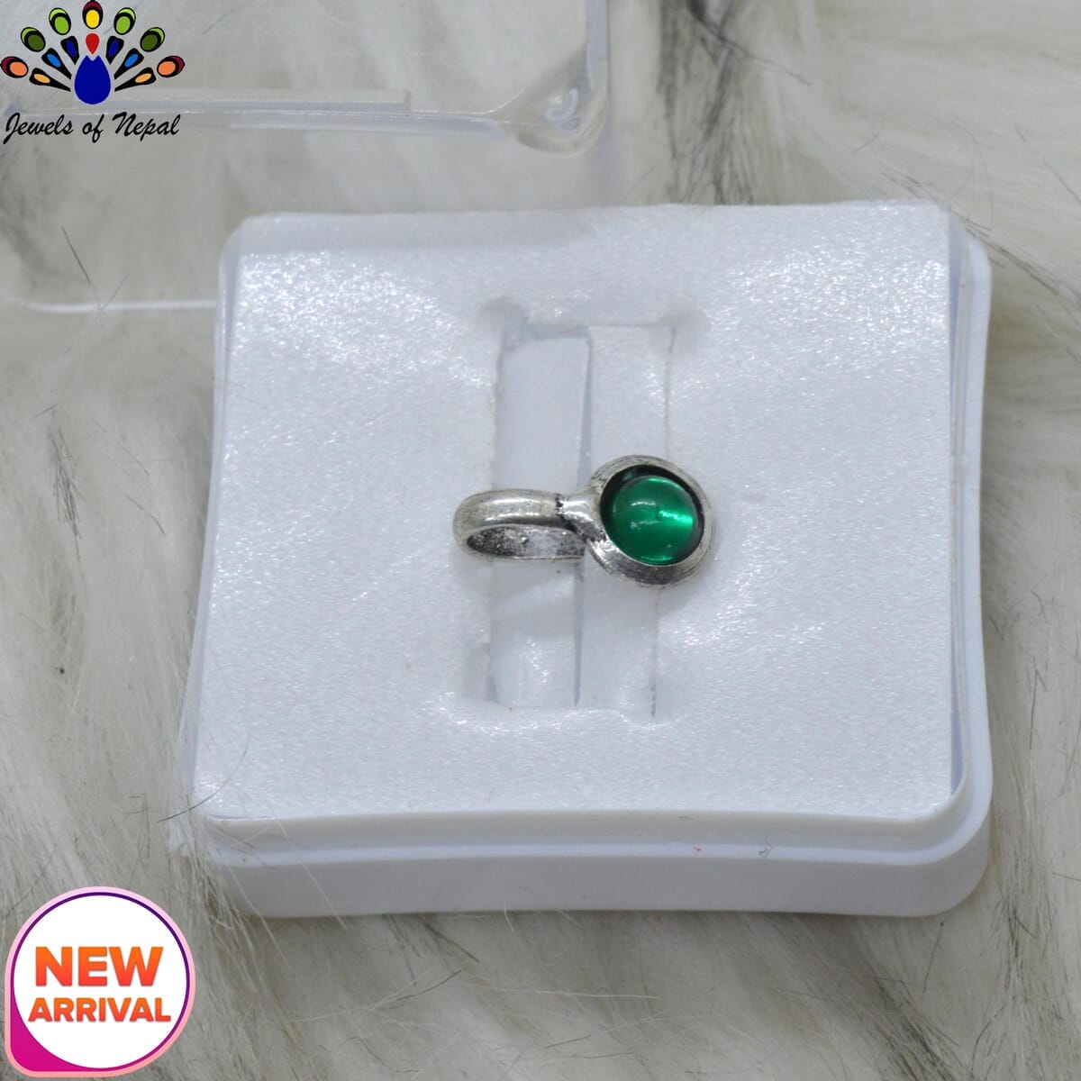 Oxidized Silver Toned Stone Clip on Nose Ring / Nathi/ Nathiya For Women- 1pc - Image 32