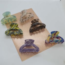Jewels of Nepal New Acetic Acid (Acetate) Aesthetic Medium Sized Hair Claw Clip For Women