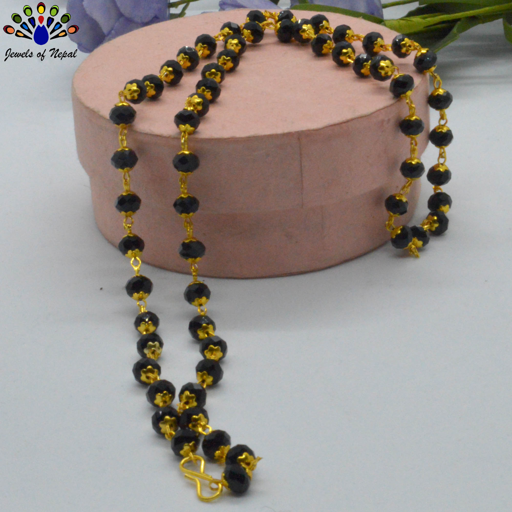 Combo of Faux Crystal Metal Beaded Mala- 2 Pcs - Image 4