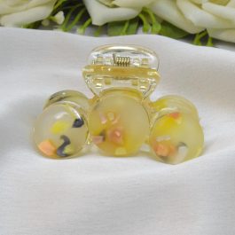Jewels of Nepal Trendy Acrylic Resin Small Sized Hair Claw Clip For Women