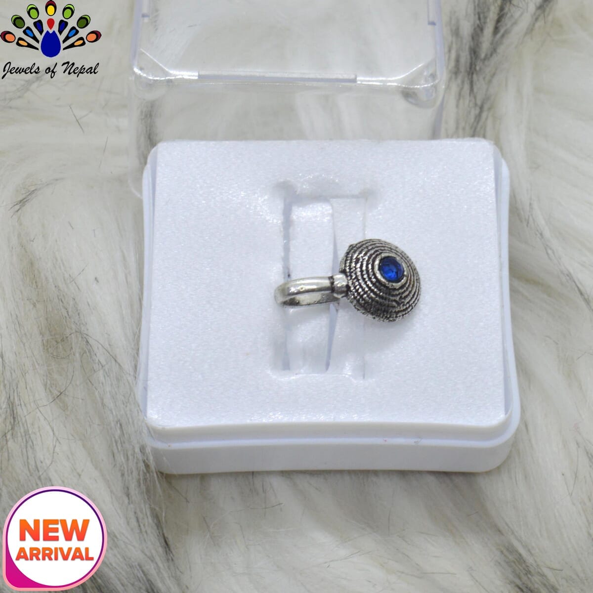 Oxidized Silver Toned Stone Clip on Nose Ring / Nathi/ Nathiya For Women- 1pc - Image 27