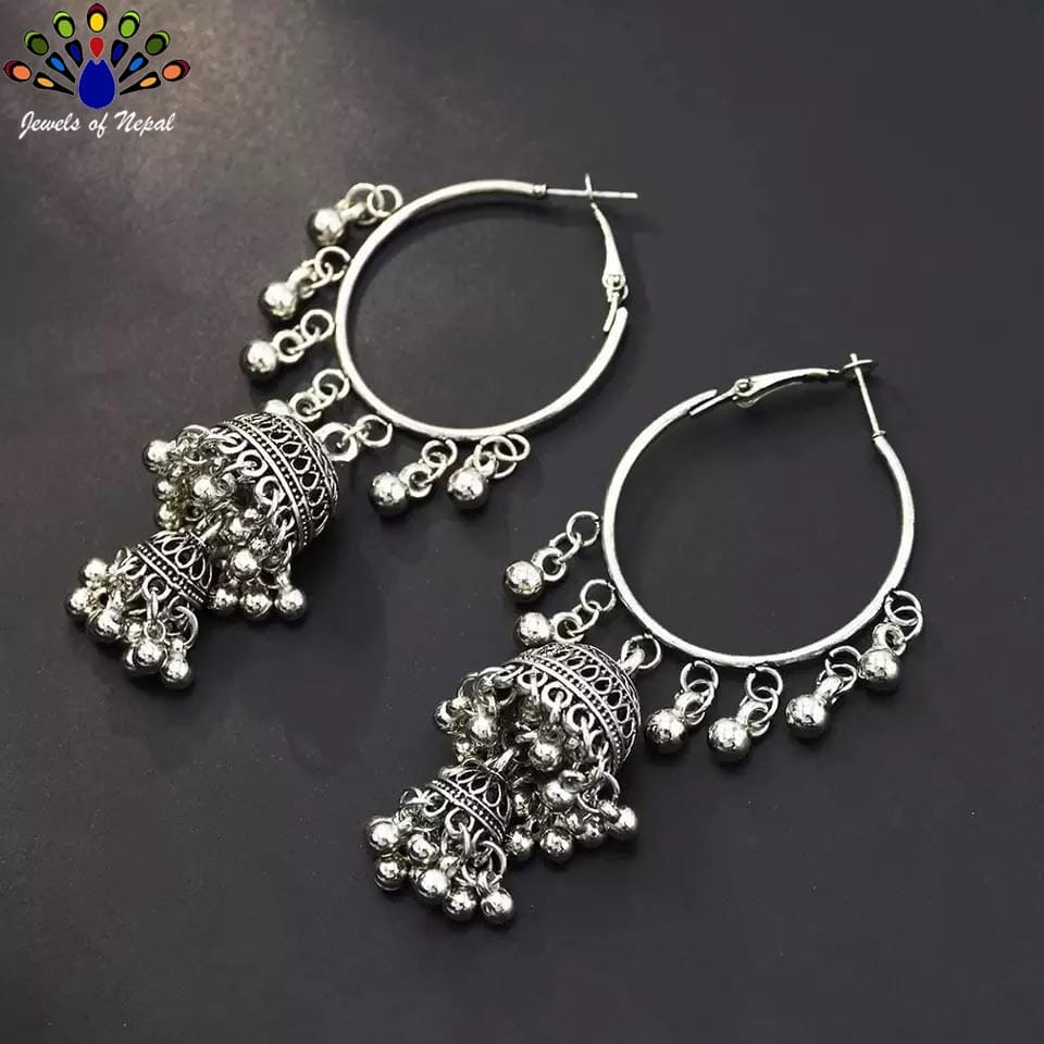 Ethnic Style Gypsy Pinjada Drop Earrings for Women