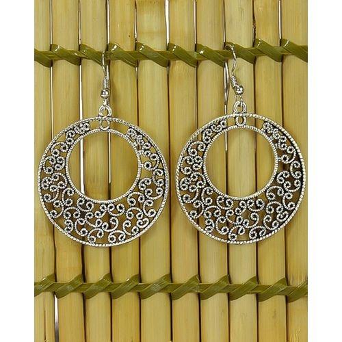 Combo of 4 Silver/Golden Stoned Long Drop Earrings For Women - Image 4