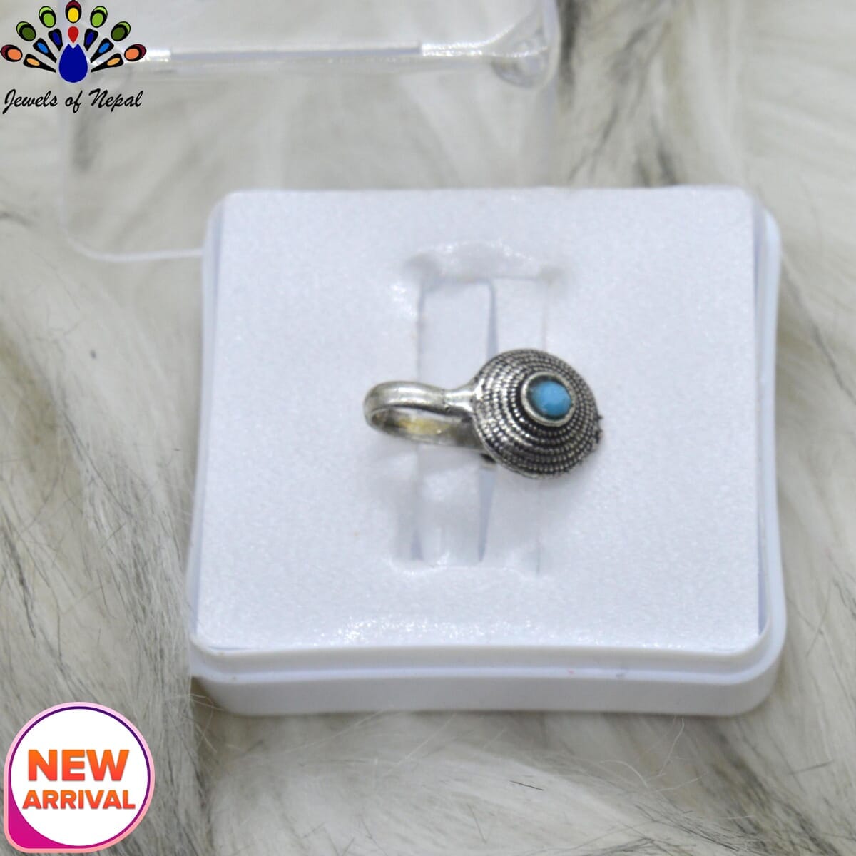 Oxidized Silver Toned Stone Clip on Nose Ring / Nathi/ Nathiya For Women- 1pc - Image 26