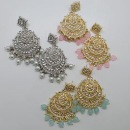 Jewels Of Nepal New Design Kundan And Beads Jhumkas For Women