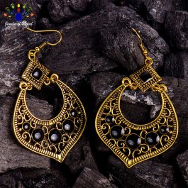 Golden/Silver Casual Chandbali Designed Earrings-Jewels Of Nepal