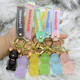 Jewels Of Nepal Cute Gummy Bear Designed Keychain / Keyring/ Key Chain / Key Ring with Strap