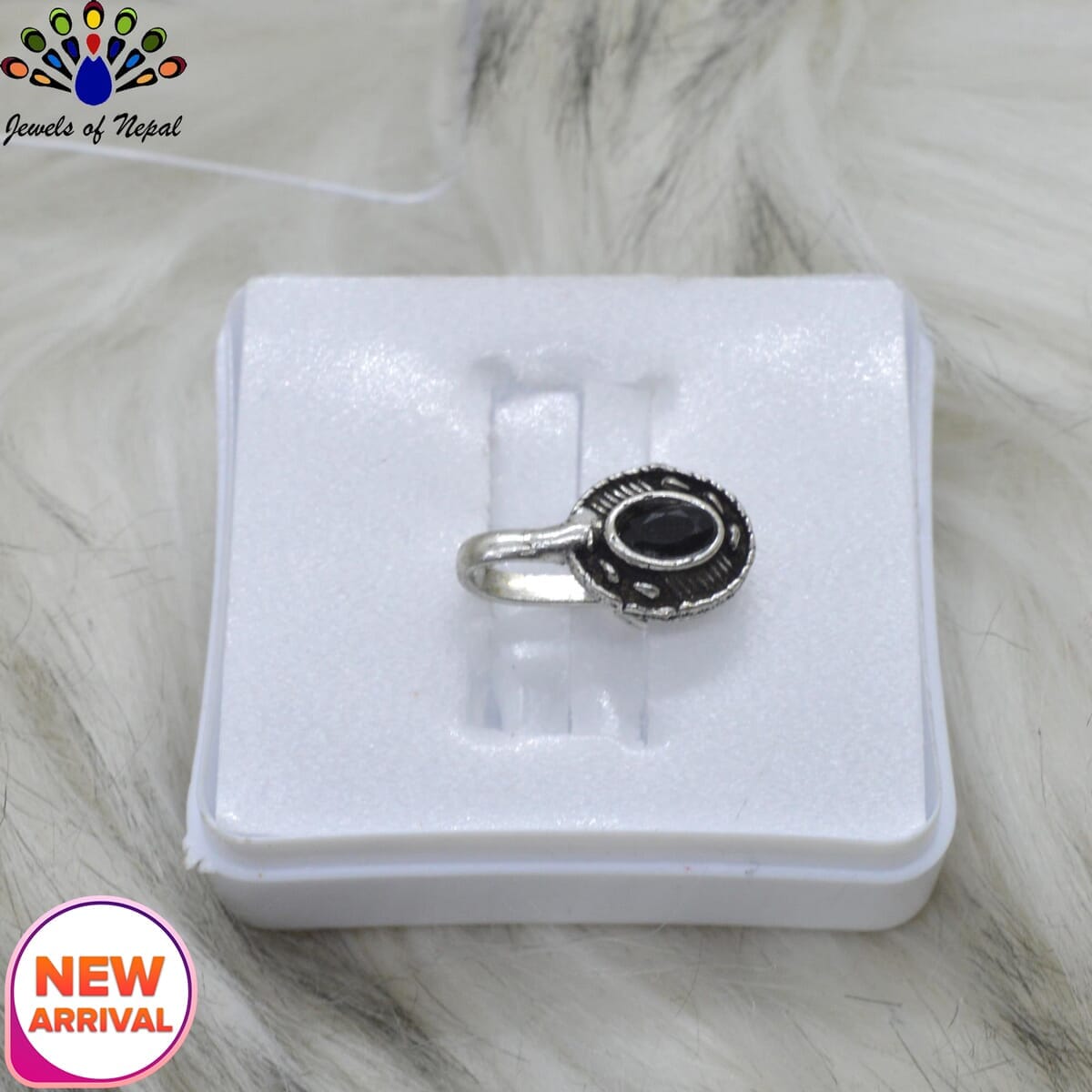 Oxidized Silver Toned Stone Clip on Nose Ring / Nathi/ Nathiya For Women- 1pc - Image 28