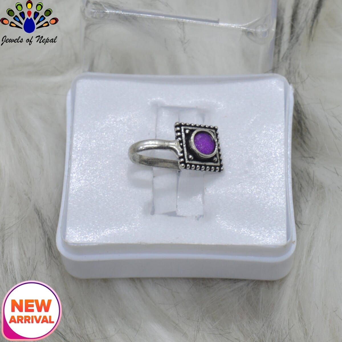 Oxidized Silver Toned Stone Clip on Nose Ring / Nathi/ Nathiya For Women- 1pc - Image 22