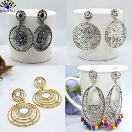 Combo of Casual & Party Style Earrings For Women- Bundle of 4 pairs