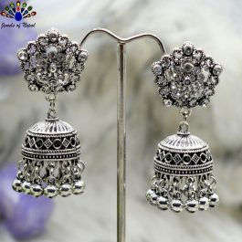 Gold/Silver Flower Designed Top Pinjada Earrings For Women