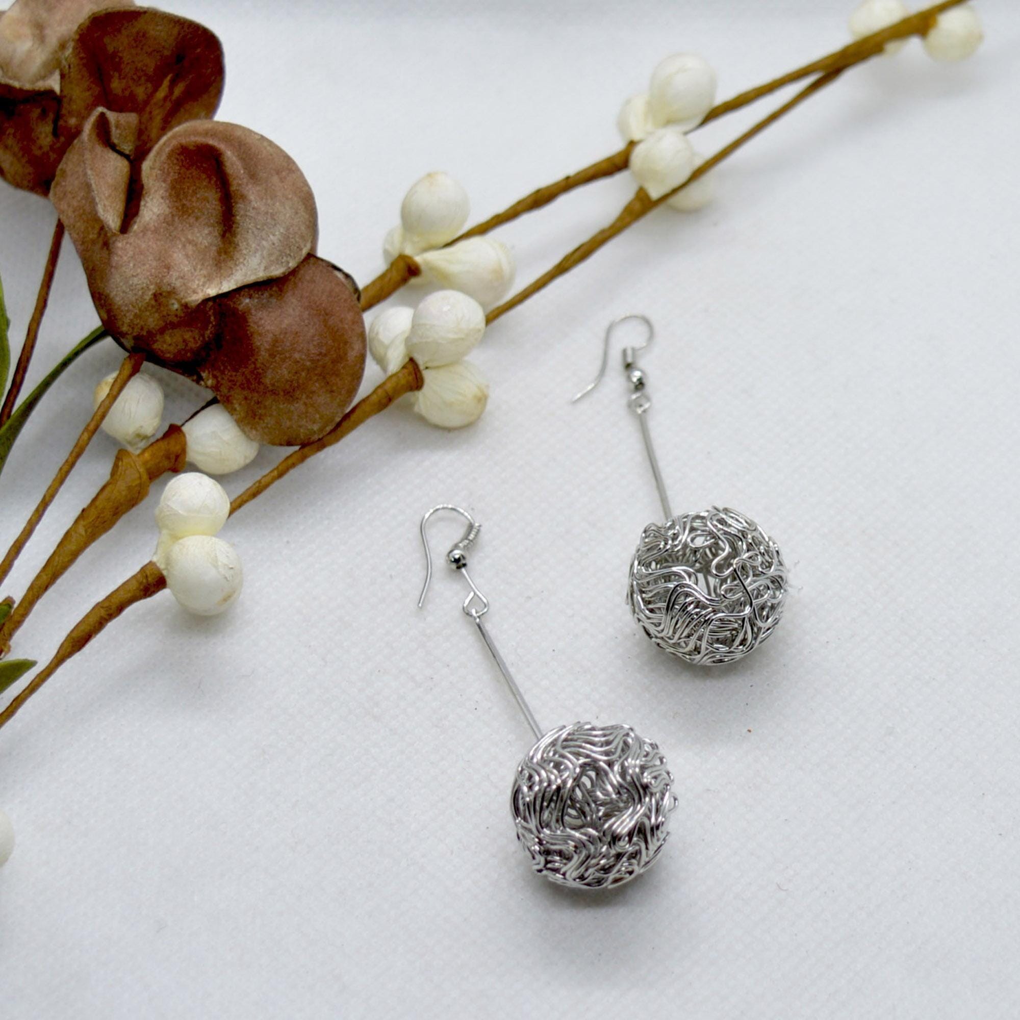 Silver Drop Earrings For Women